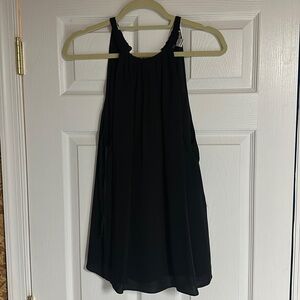 Diane von Furstenberg black silk top